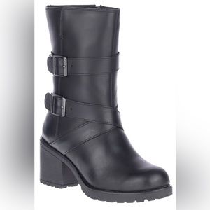 Harley Davidson Triple Strap LaLanne Motorcycle Boots D84713 Sz 8 / EU 39